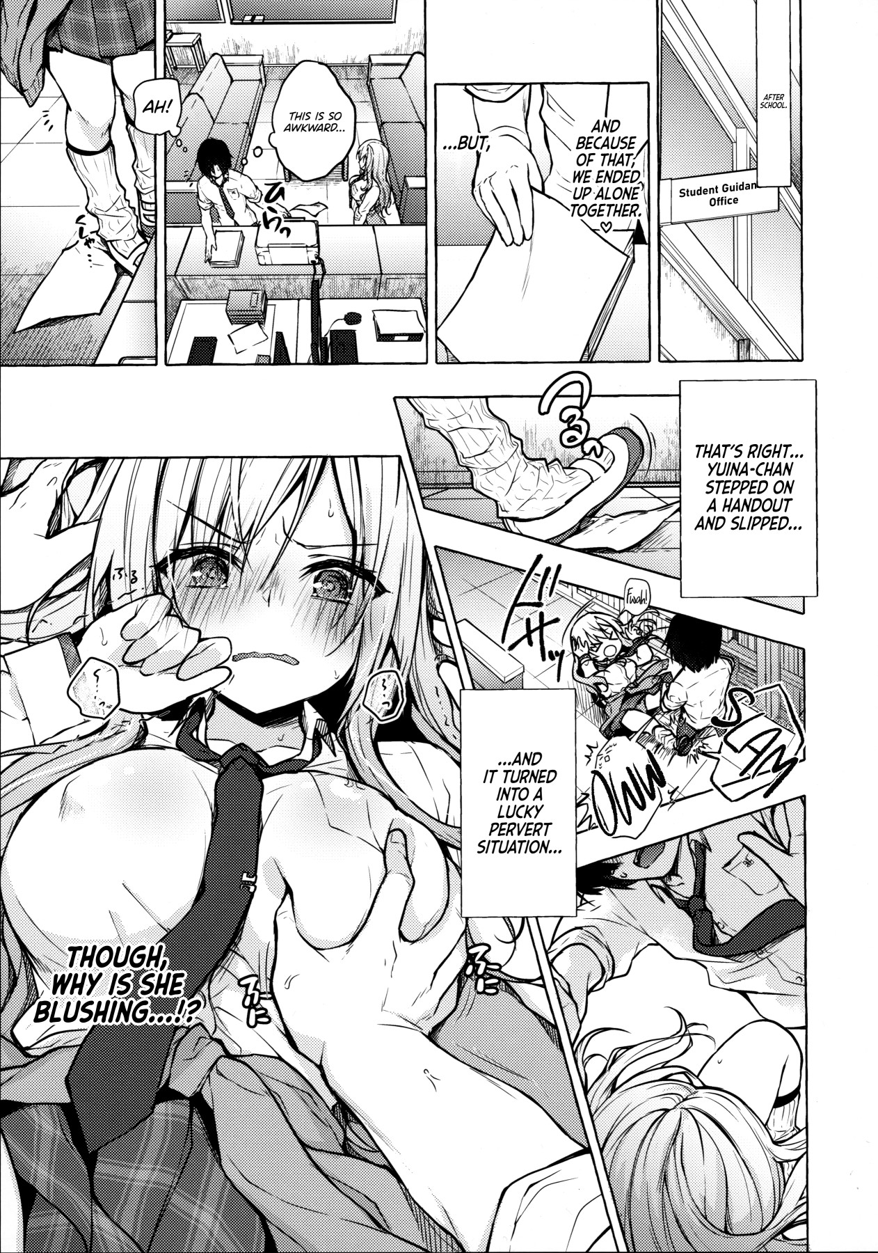 Hentai Manga Comic-Having Sex With Yuina-chan, The Gyaru -My Secret Crush is Blushing at Me!?--Read-7